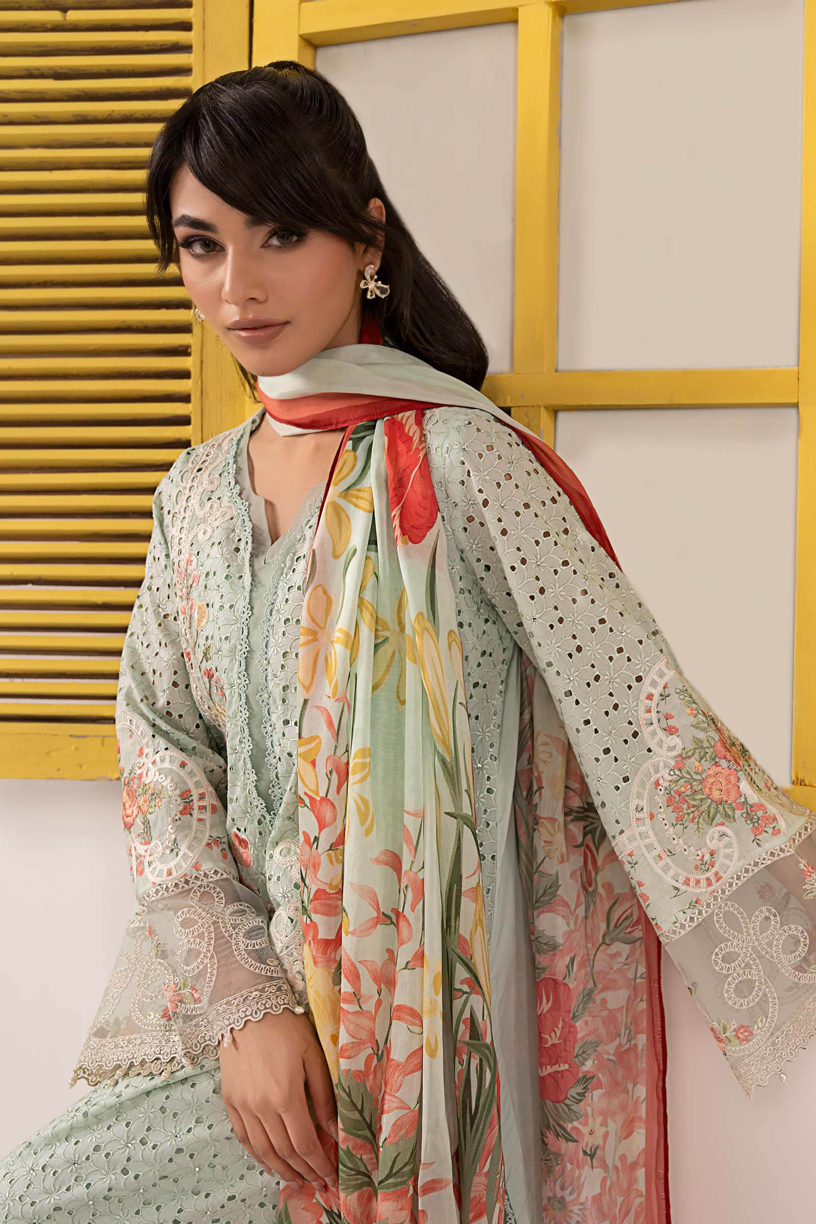 3 Piece Embroidered Lawn Suit