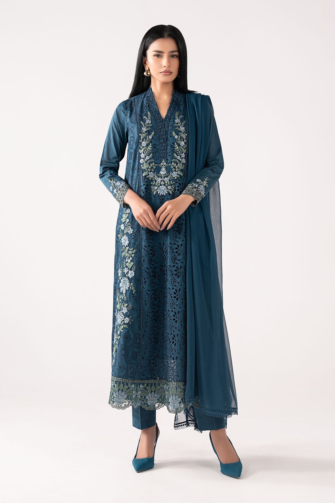 3 Piece Embroidered Lawn Suit