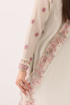 3 Piece Embroidered Paper Cotton Suit