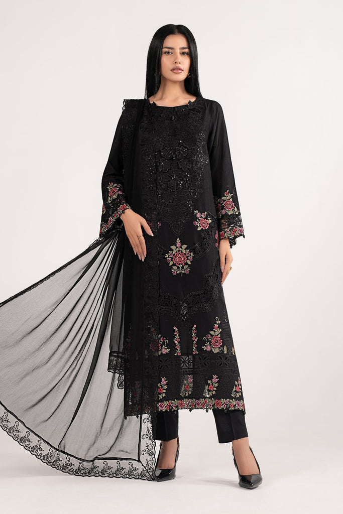Maria B 3 Piece Embroidered Dobby Lawn Suit, view 1