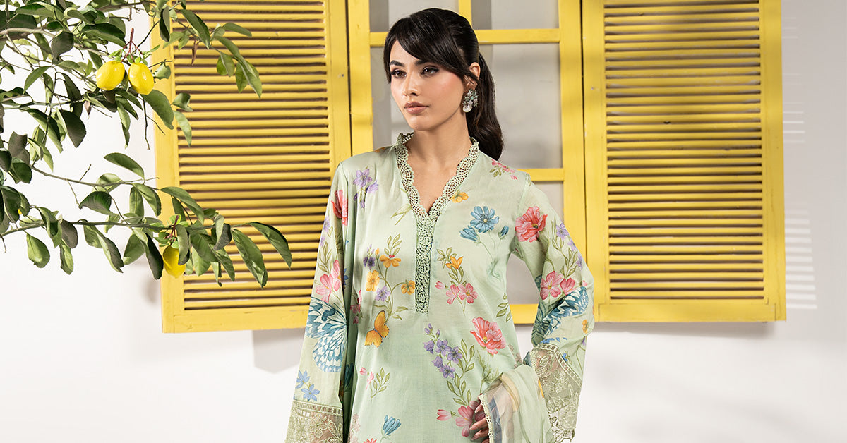 3 Piece Embroidered Lawn Suit