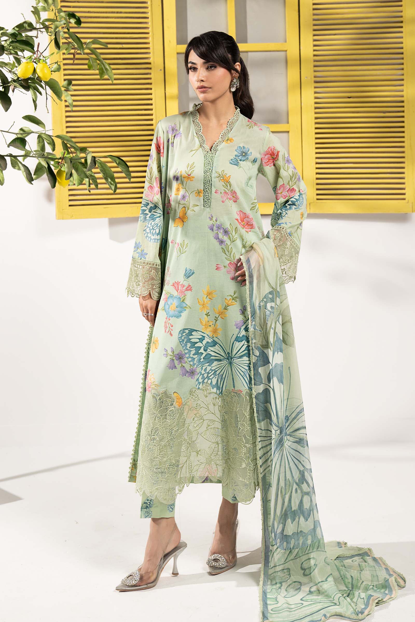 3 Piece Embroidered Lawn Suit