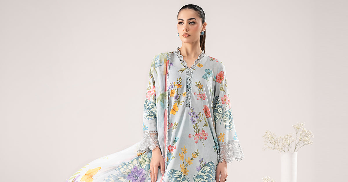 3 Piece Embroidered Lawn Suit