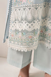 3 Piece Embroidered Paper Silk Suit