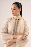 3 Piece Embroidered Raw Silk Suit