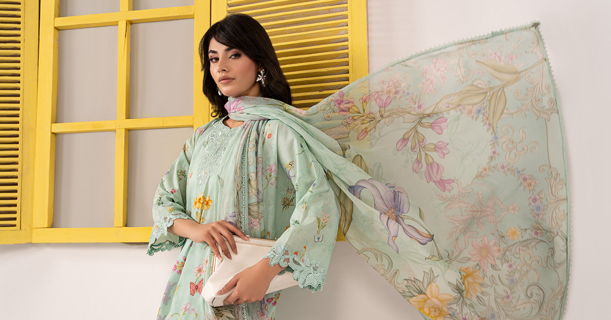 3 Piece Embroidered Lawn Suit