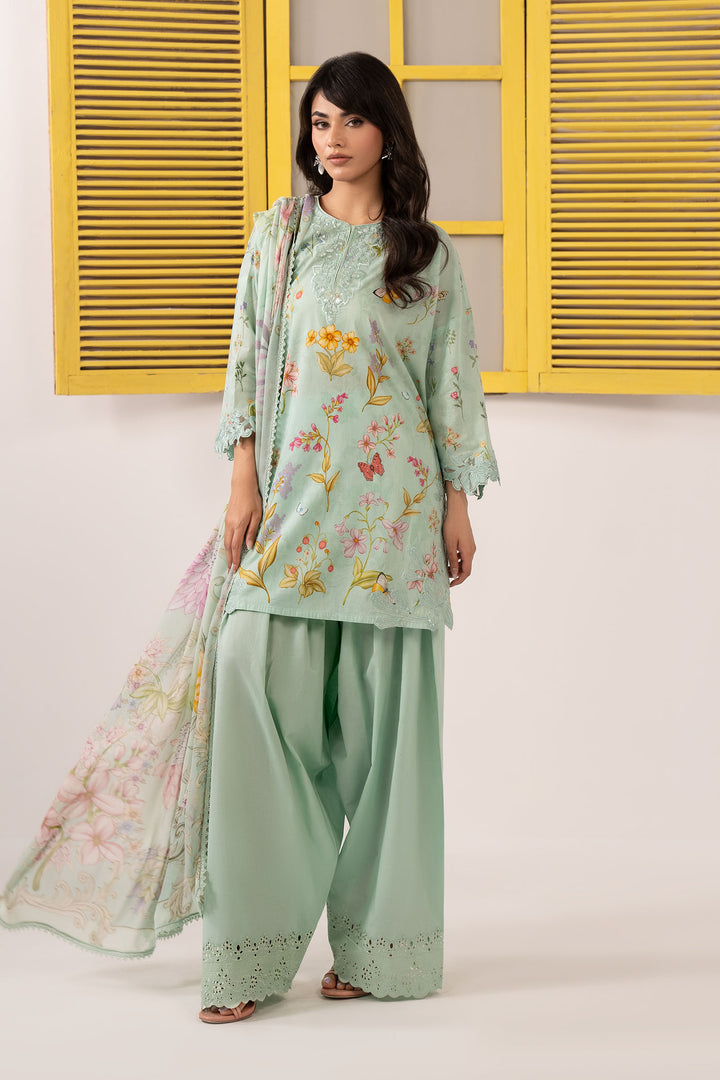 3 Piece Embroidered Lawn Suit All Products DWE2649-ESM-GRN