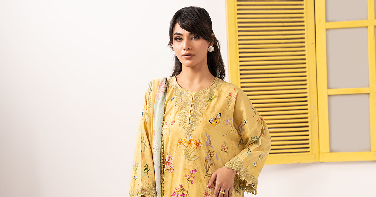 3 Piece Embroidered Lawn Suit