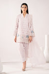 3 Piece Embroidered Pk Raw Silk Suit