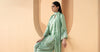 3 Piece Embroidered Pk Raw Silk Suit