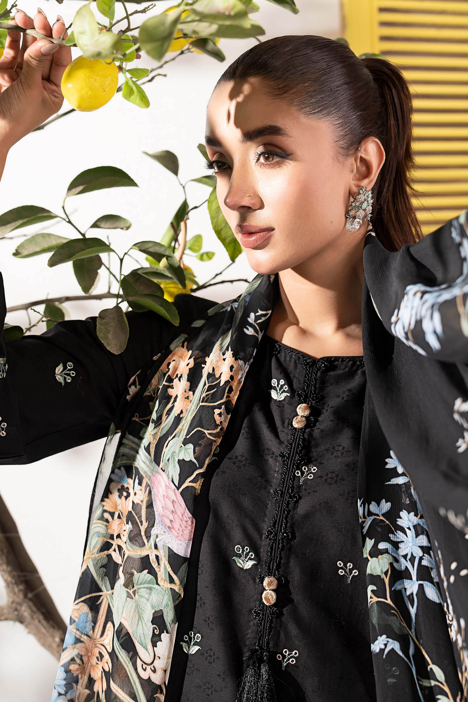 3 Piece Embroidered Dobby Lawn Suit