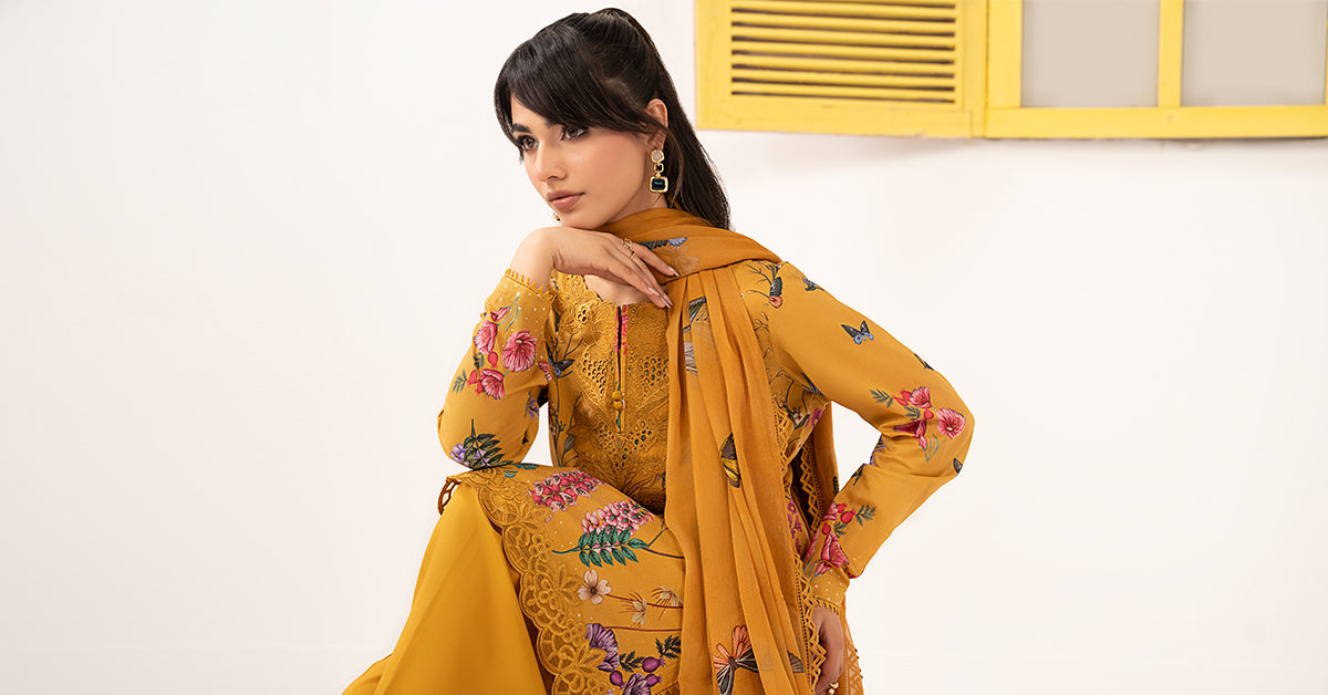 3 Piece Embroidered Lawn Suit