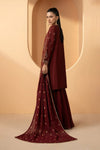 3 Piece Embroidered Double Warp Silk Suit