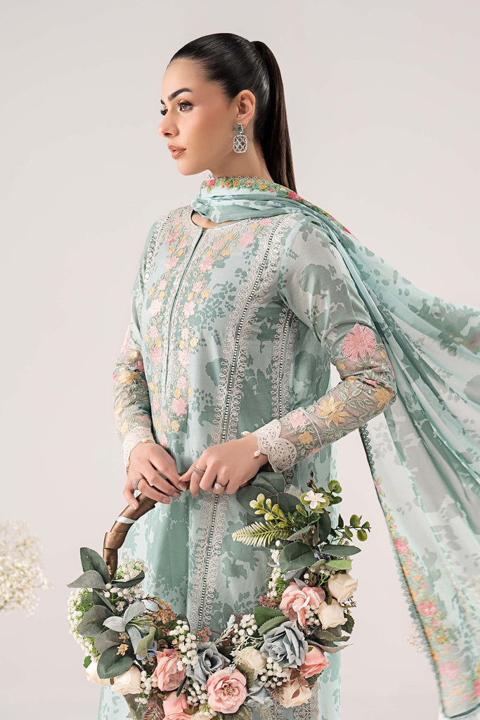 Maria B 3 Piece Embroidered Lawn Suit, view 1