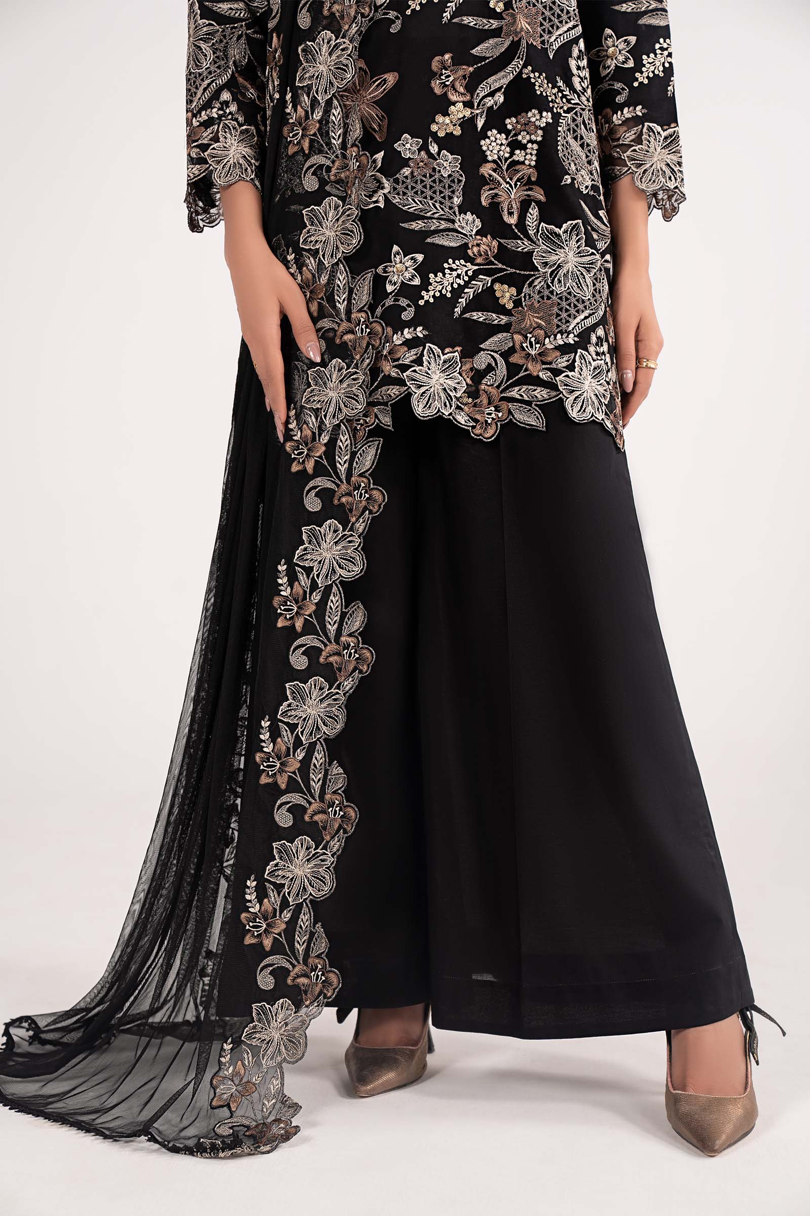 3 Piece Embroidered Dobby Lawn Suit