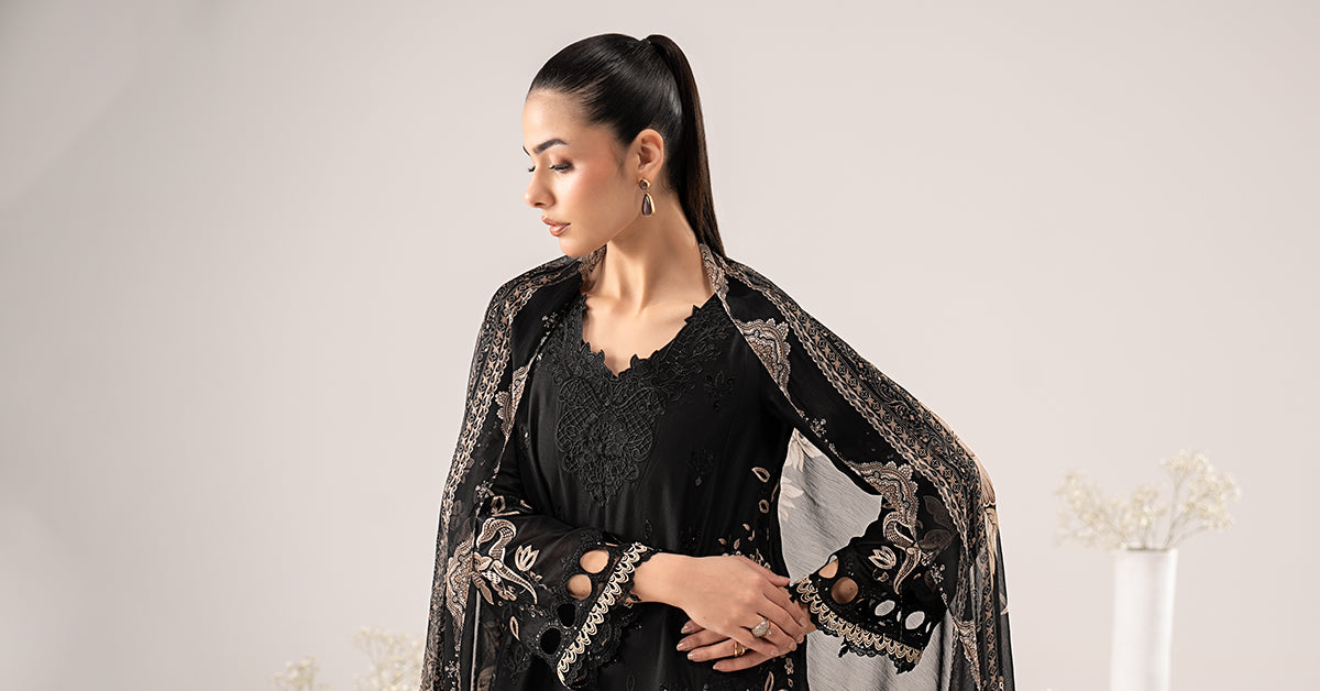 3 Piece Embroidered Lawn Suit