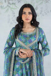 3 Piece Printed Jacquard Broshia Suit