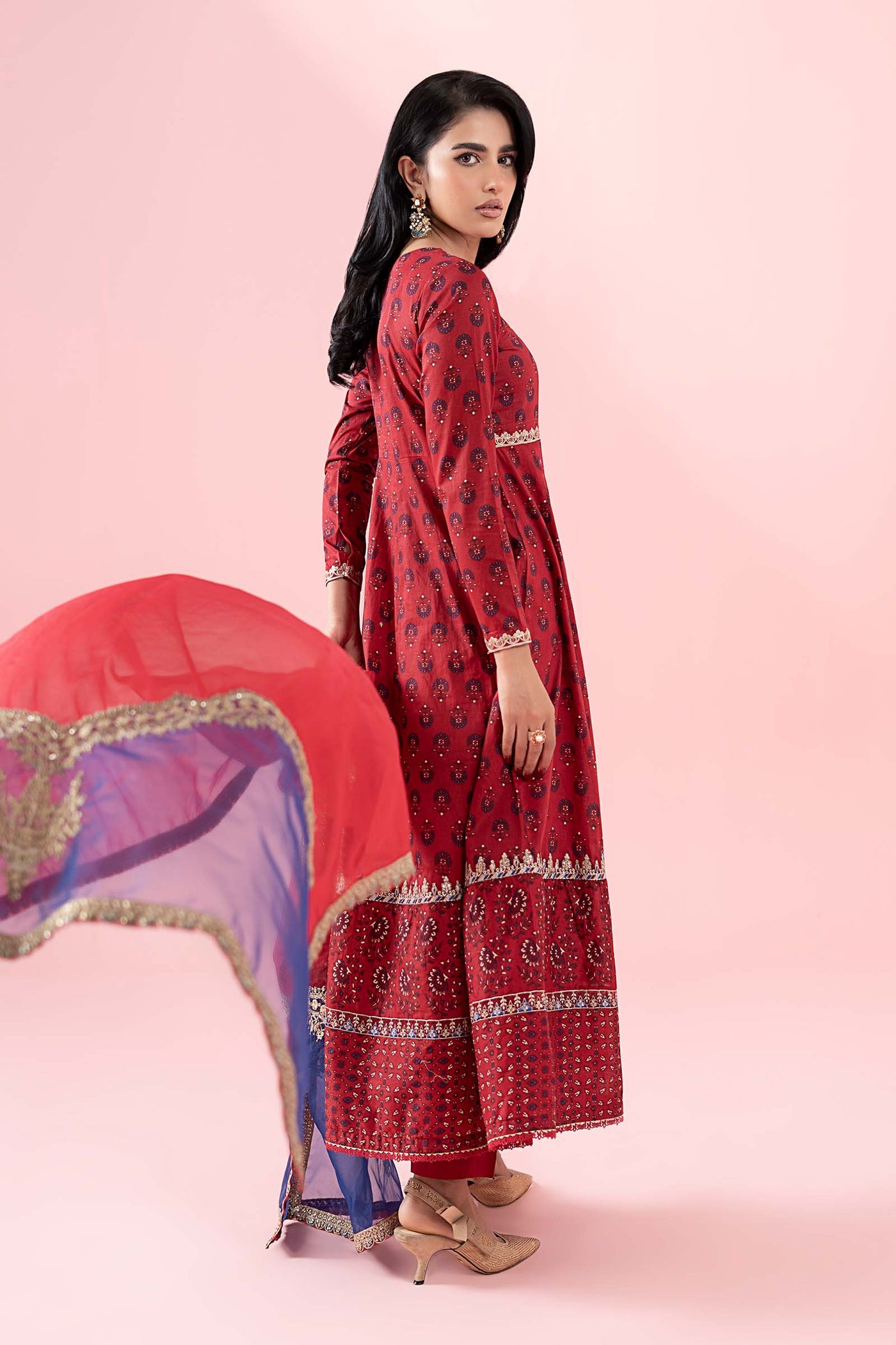 3 Piece Printed Lawn Suit |  DW-EA25-64