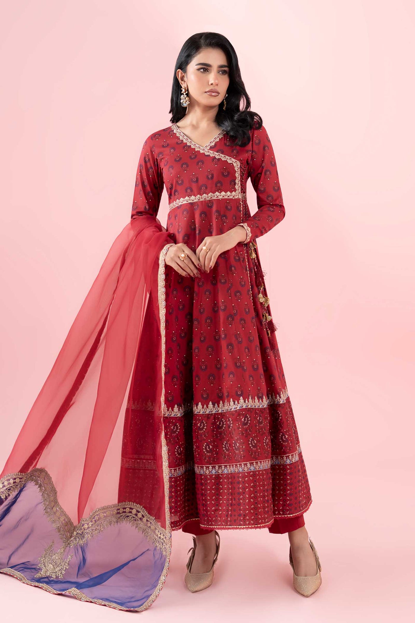 3 Piece Printed Lawn Suit |  DW-EA25-64