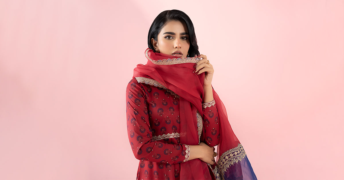 3 Piece Printed Lawn Suit |  DW-EA25-64