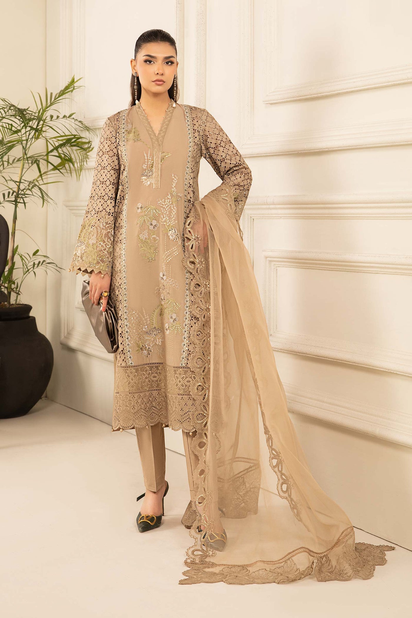 3 Piece Embroidered Lawn Suit