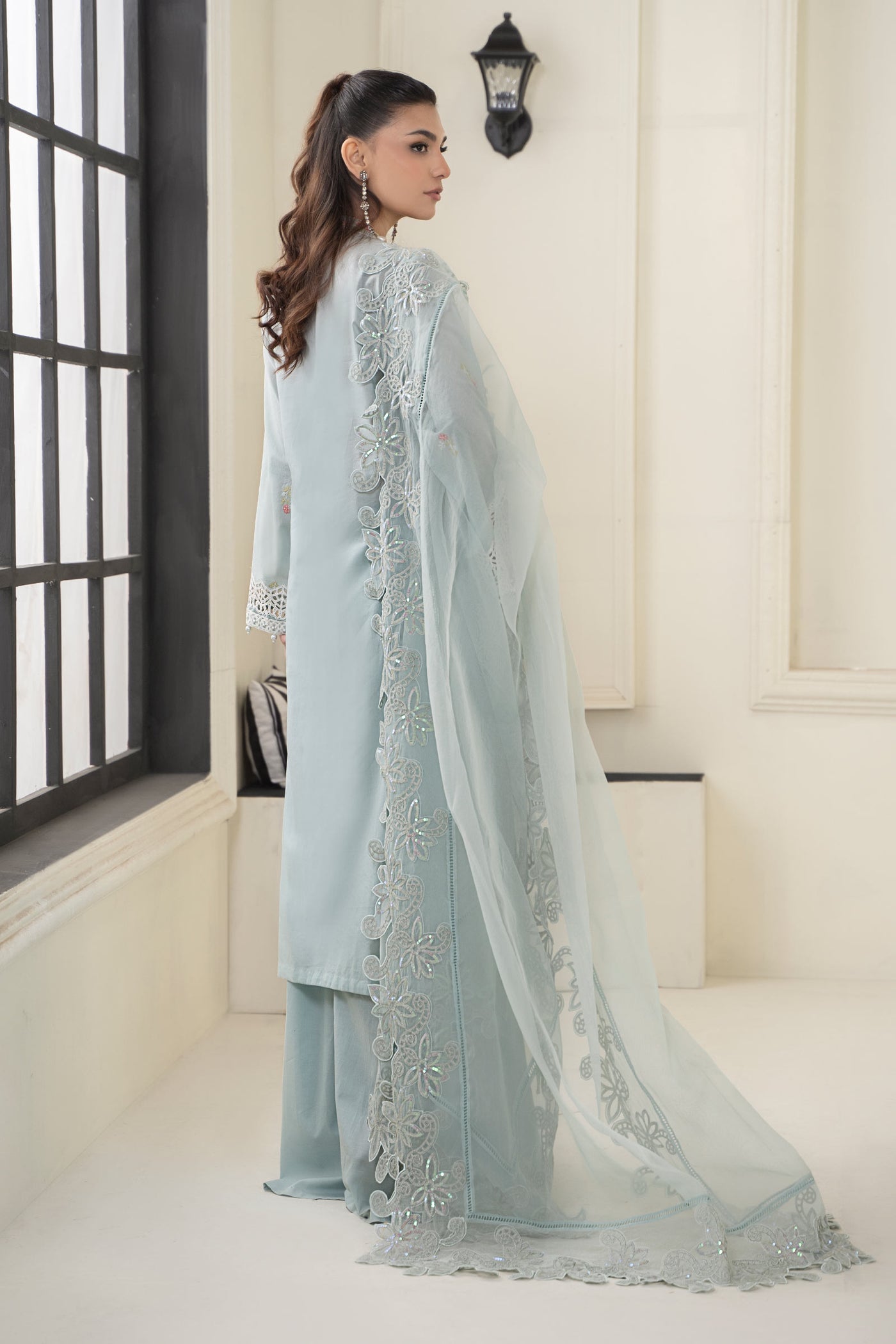 3 Piece Embroidered Lawn Suit | DW-EF24-05