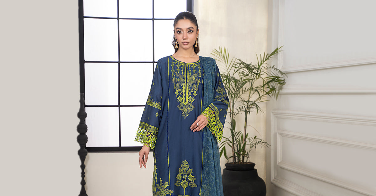 3 Piece Embroidered Lawn Suit