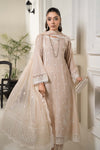 3 Piece Embroidered Self Jacquard Suit