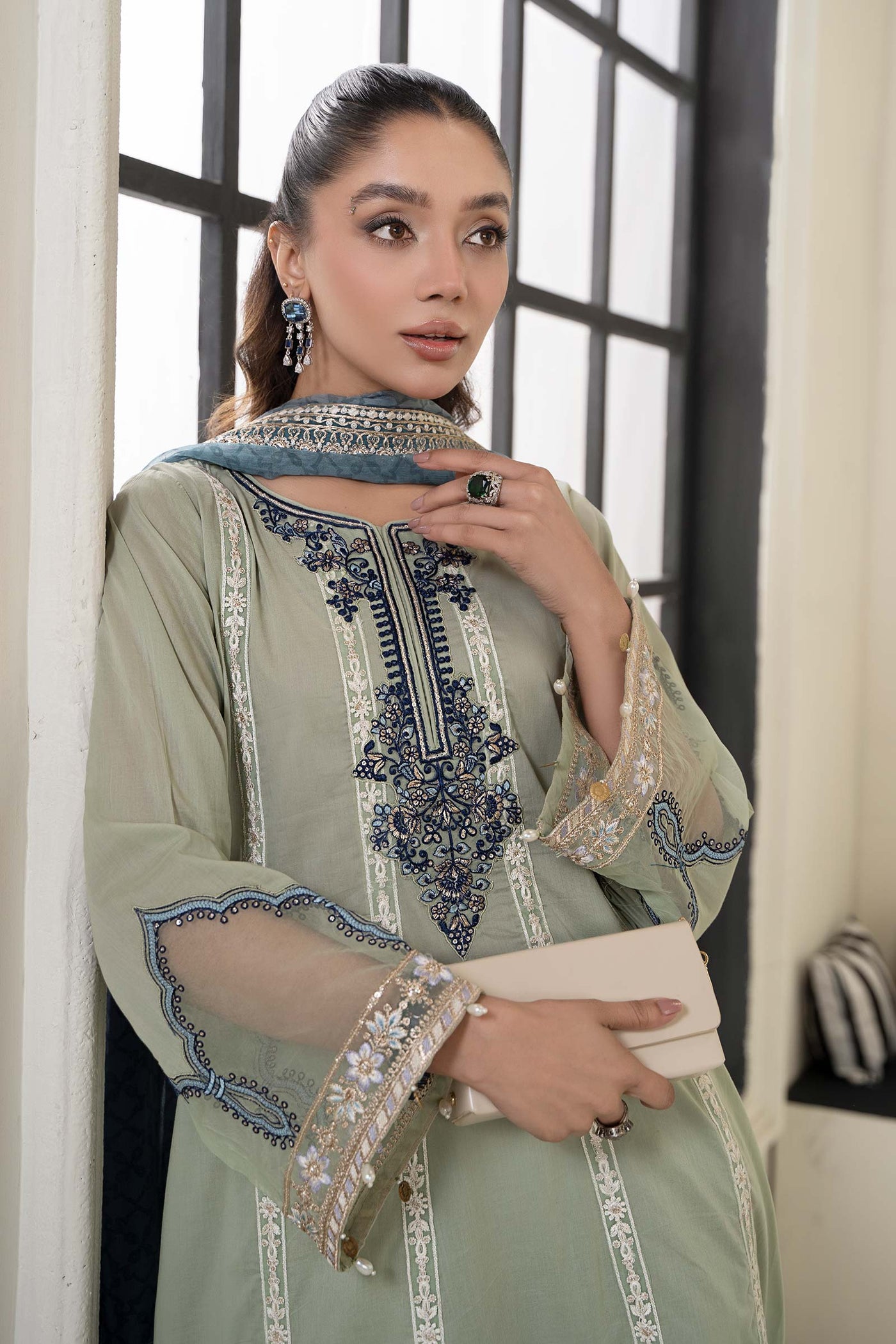 3 Piece Embroidered Lawn Suit