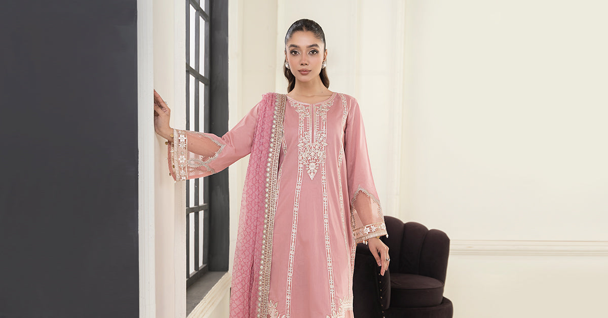 3 Piece Embroidered Lawn Suit