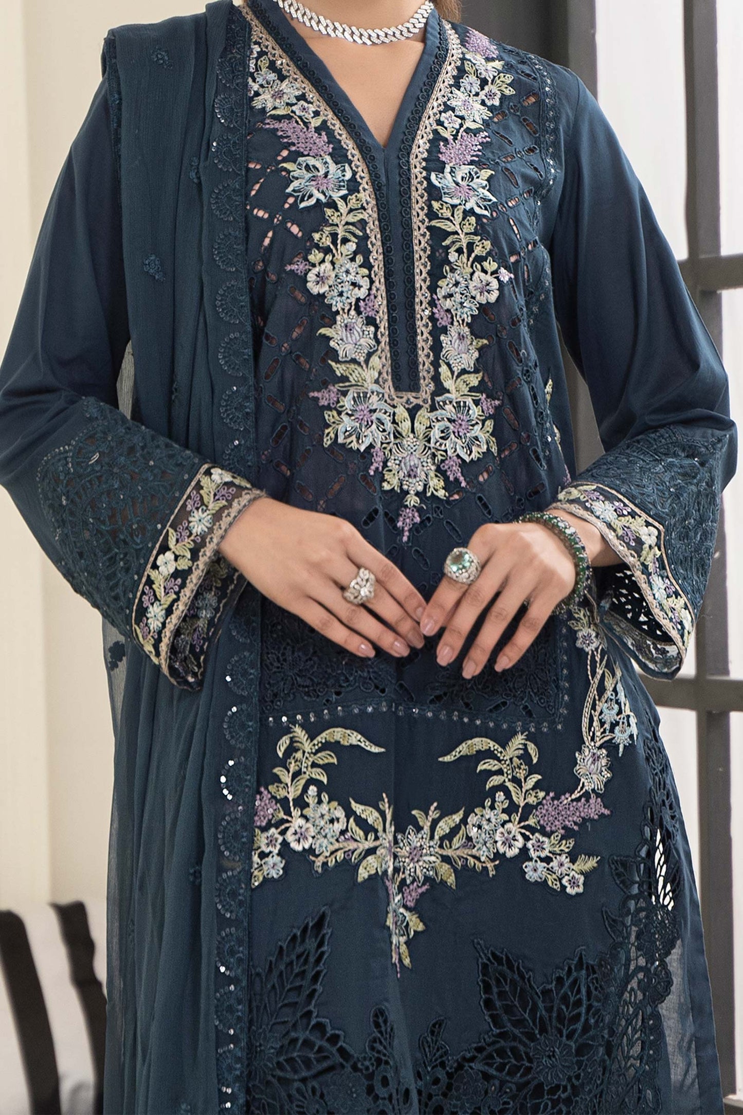 3 Piece Embroidered Lawn Suit