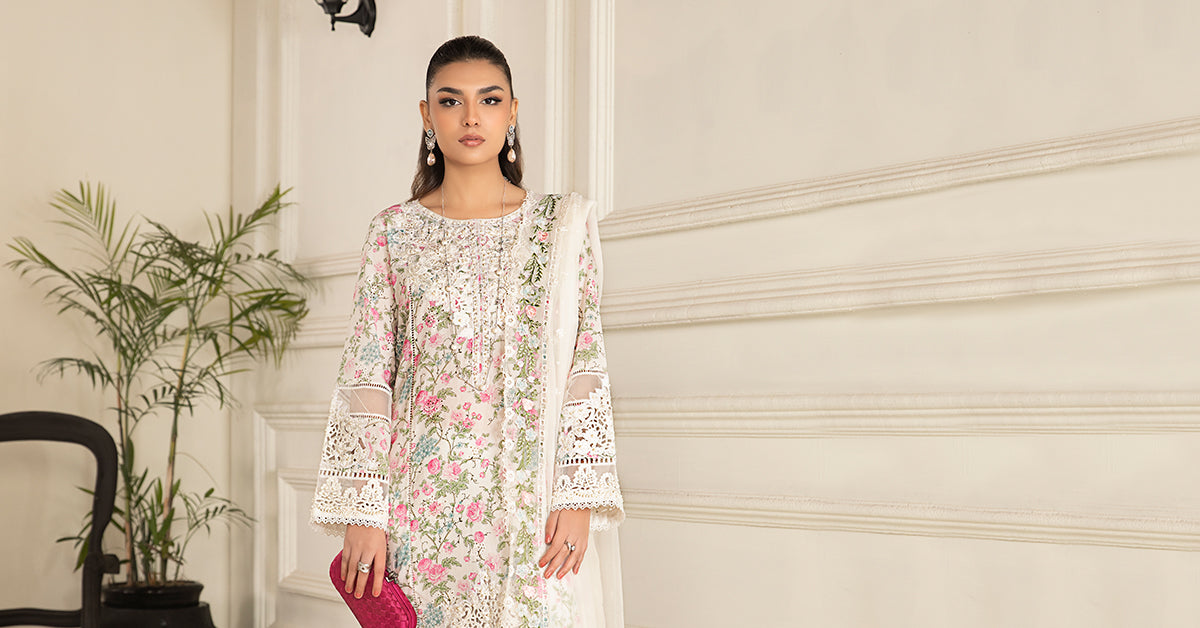 3 Piece Embroidered Lawn Suit