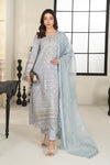 3 Piece Embroidered Self Jacquard Suit