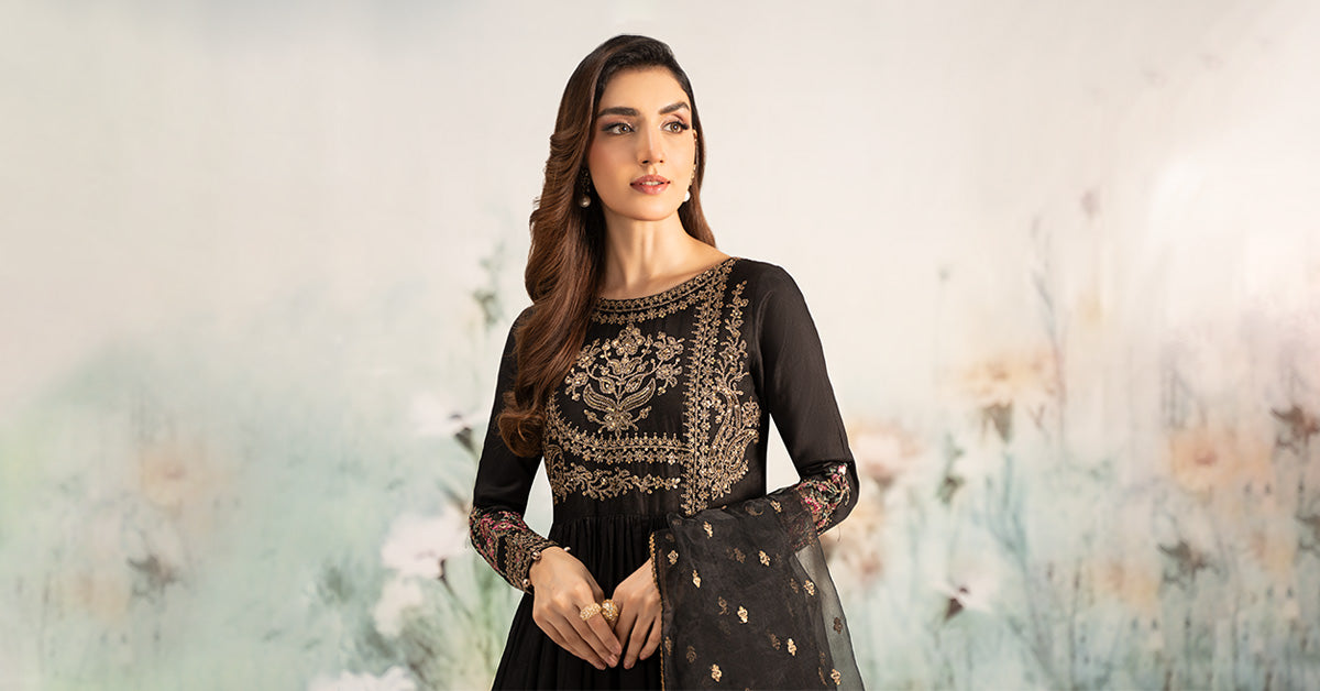 3 Piece Embroidered Self Jacquard Lawn Suit