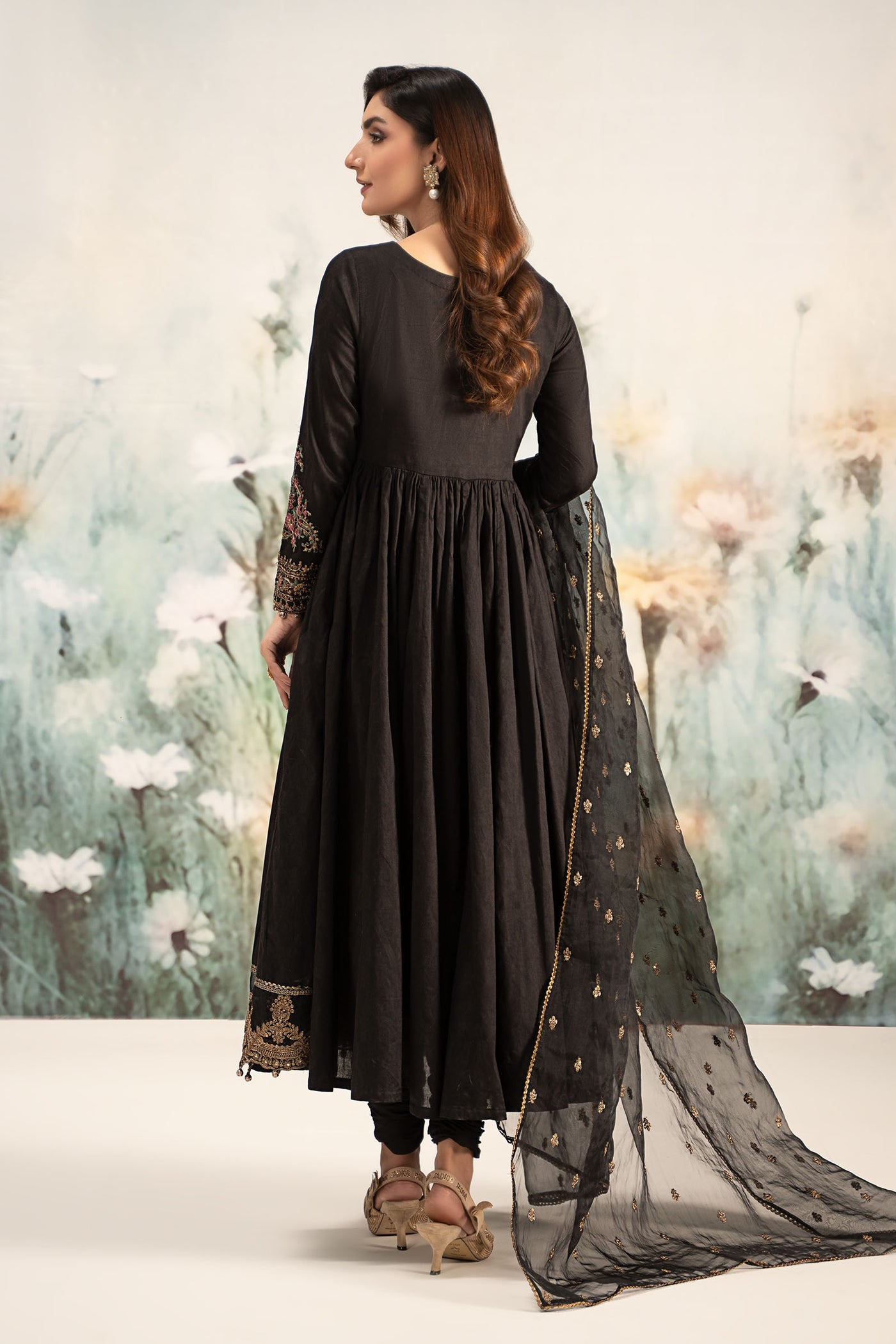 3 Piece Embroidered Self Jacquard Lawn Suit | DW-EF25-43