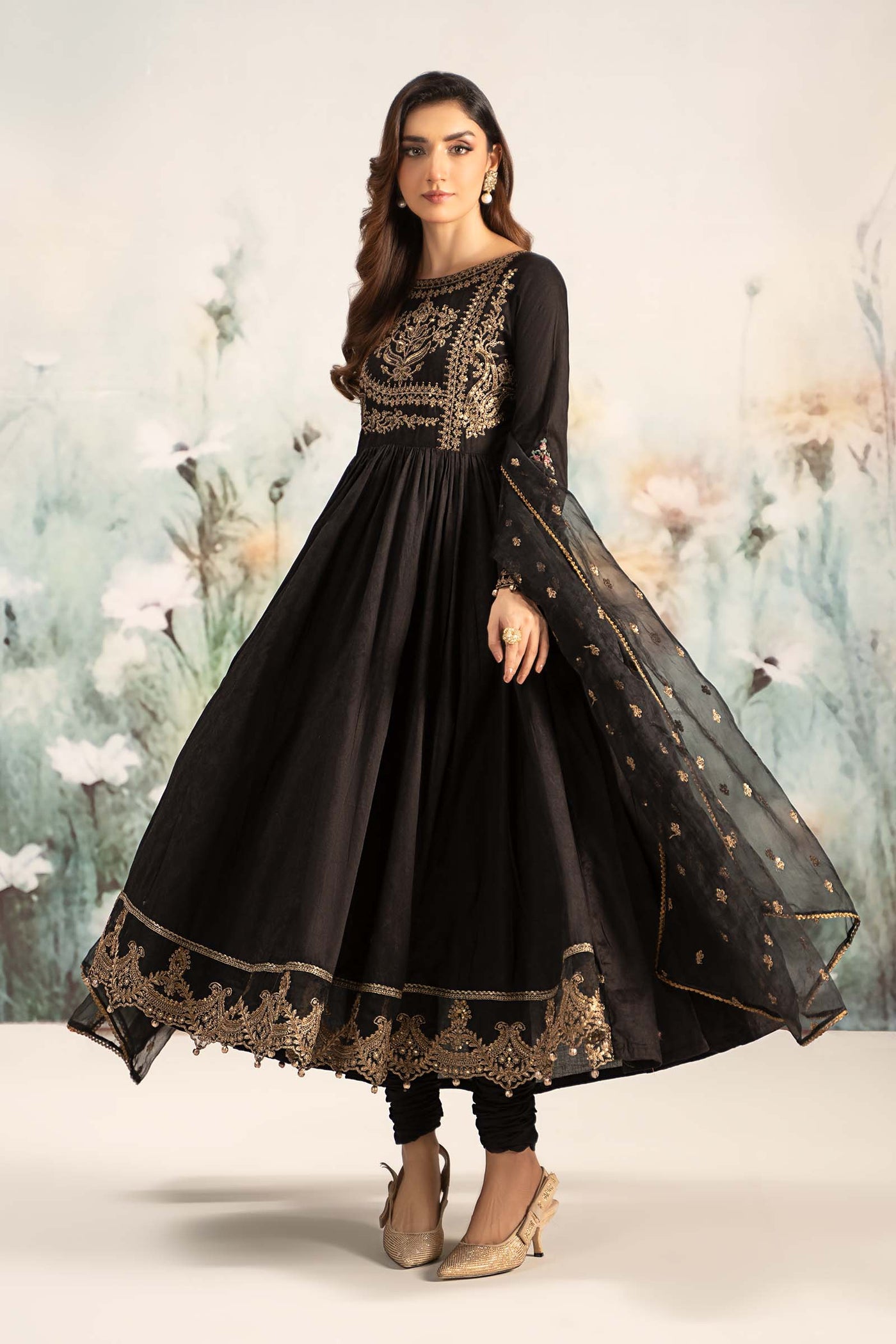 3 Piece Embroidered Self Jacquard Lawn Suit | DW-EF25-43