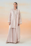 3 Piece Embroidered Cotton Net Suit