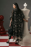 3 Piece Embroidered Cotton Net Suit