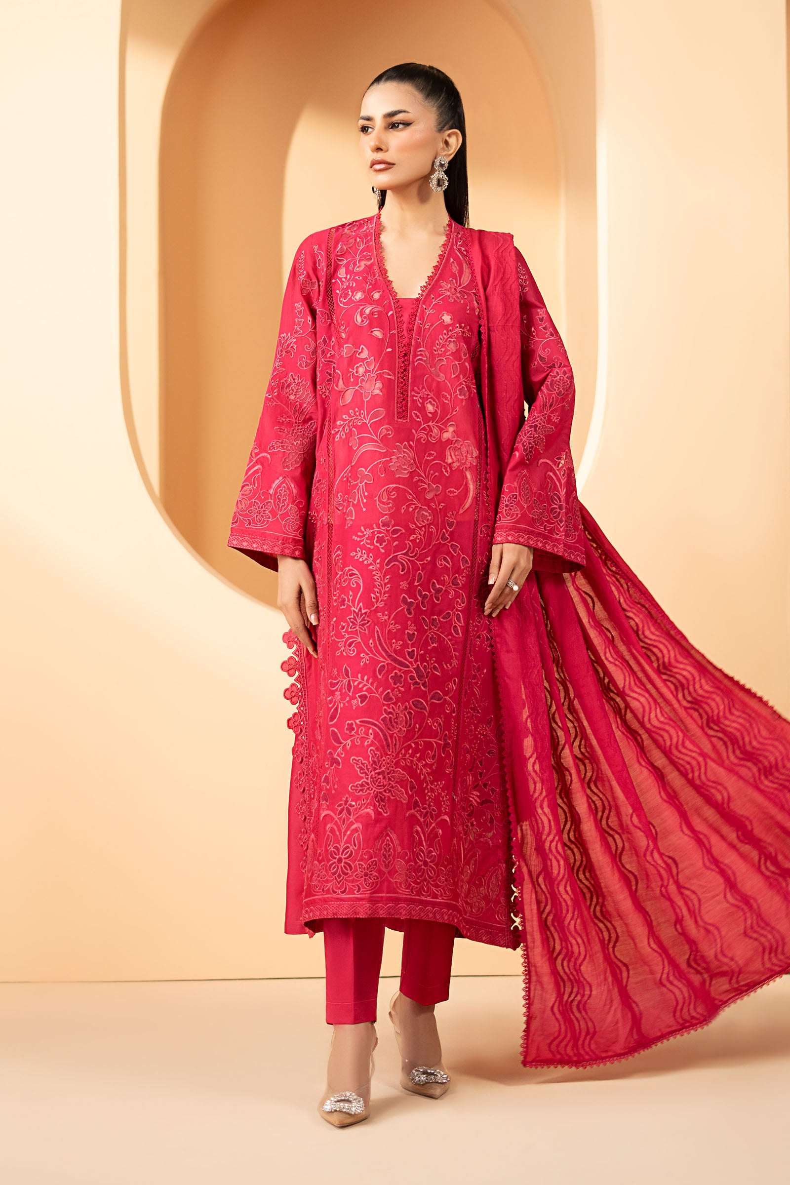 3 Piece Embroidered Lawn Suit