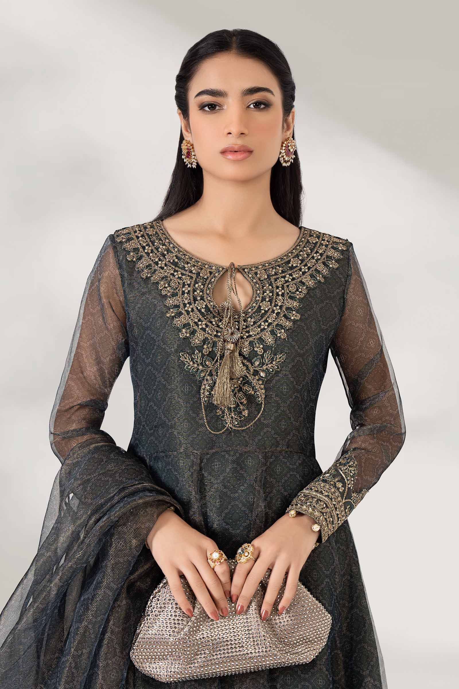 3 Piece Printed Polyester Cotton Suit
