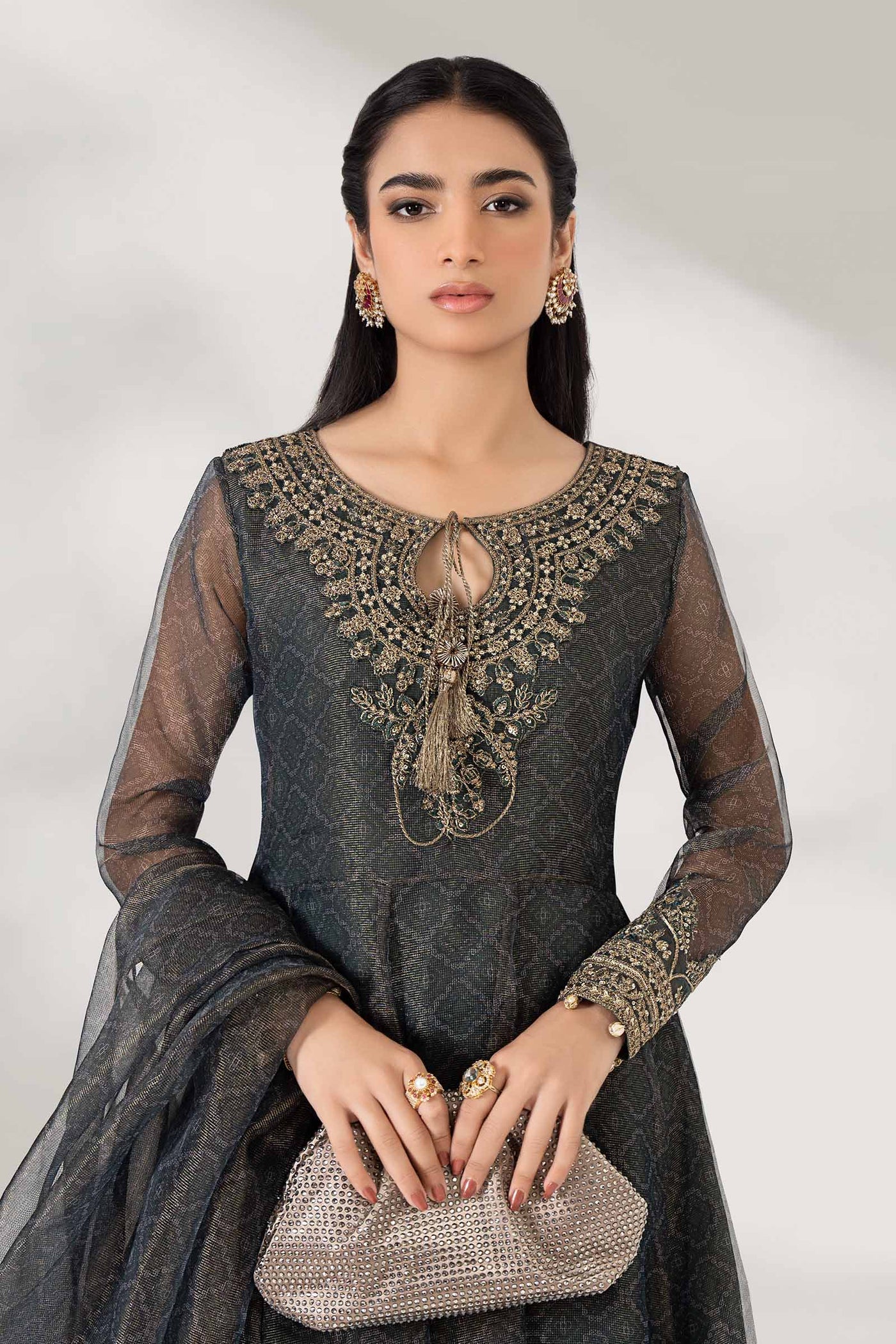 3 Piece Printed Polyester Cotton Suit