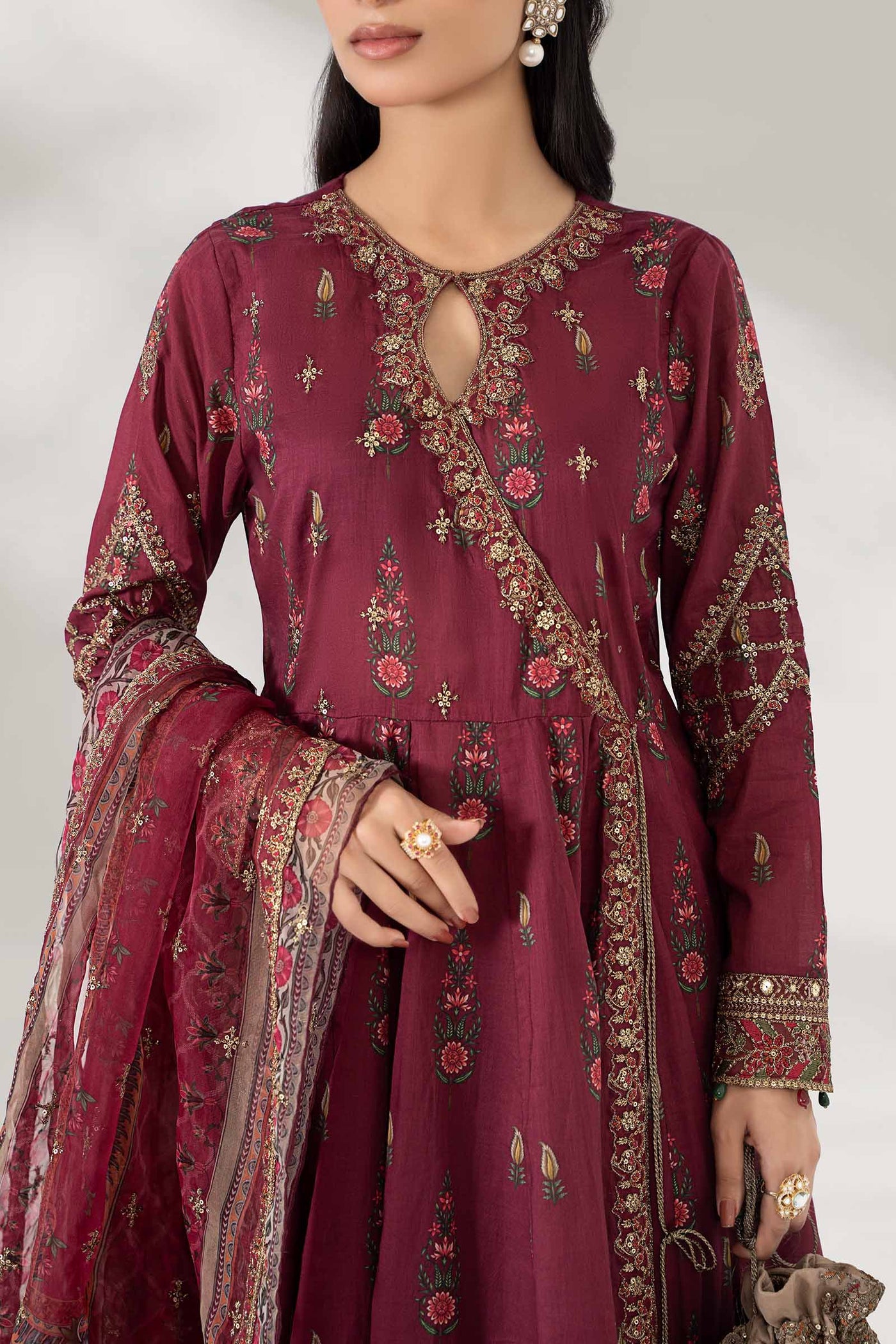 3 Piece Printed Lawn Suit | DW-PF24-03