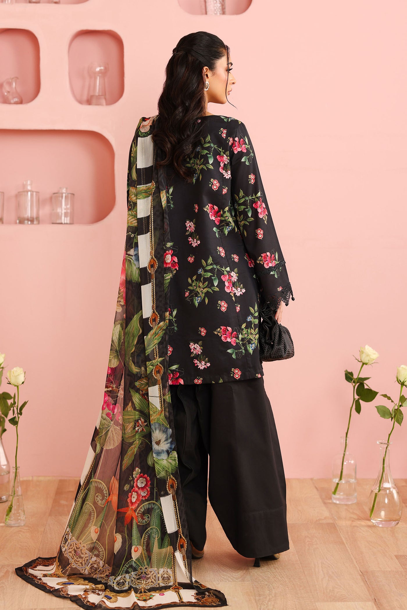 3 Piece Embroidered Cotton Suit