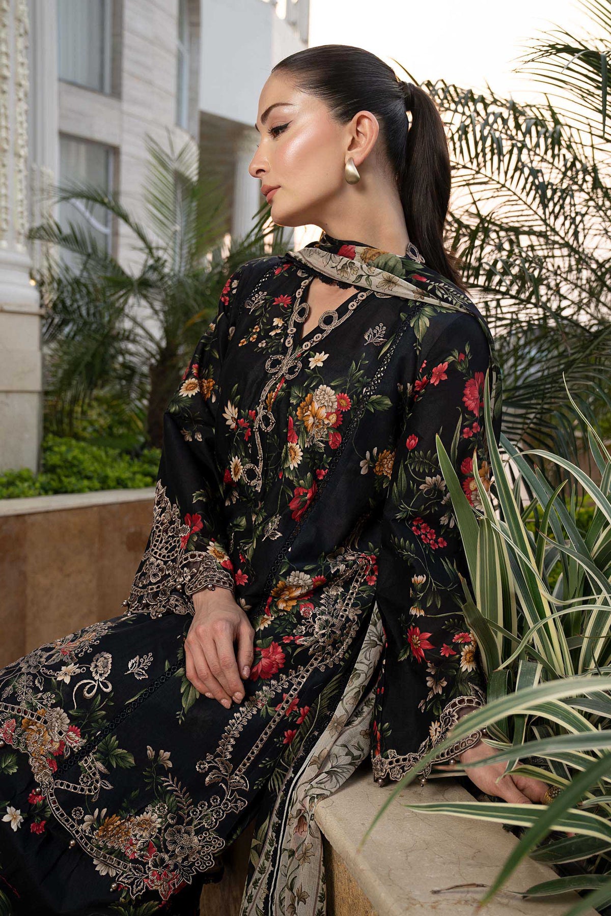 3 Piece Embroidered Lawn Suit