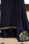 3 Piece Embroidered Raw Silk Suit