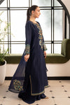 3 Piece Embroidered Raw Silk Suit