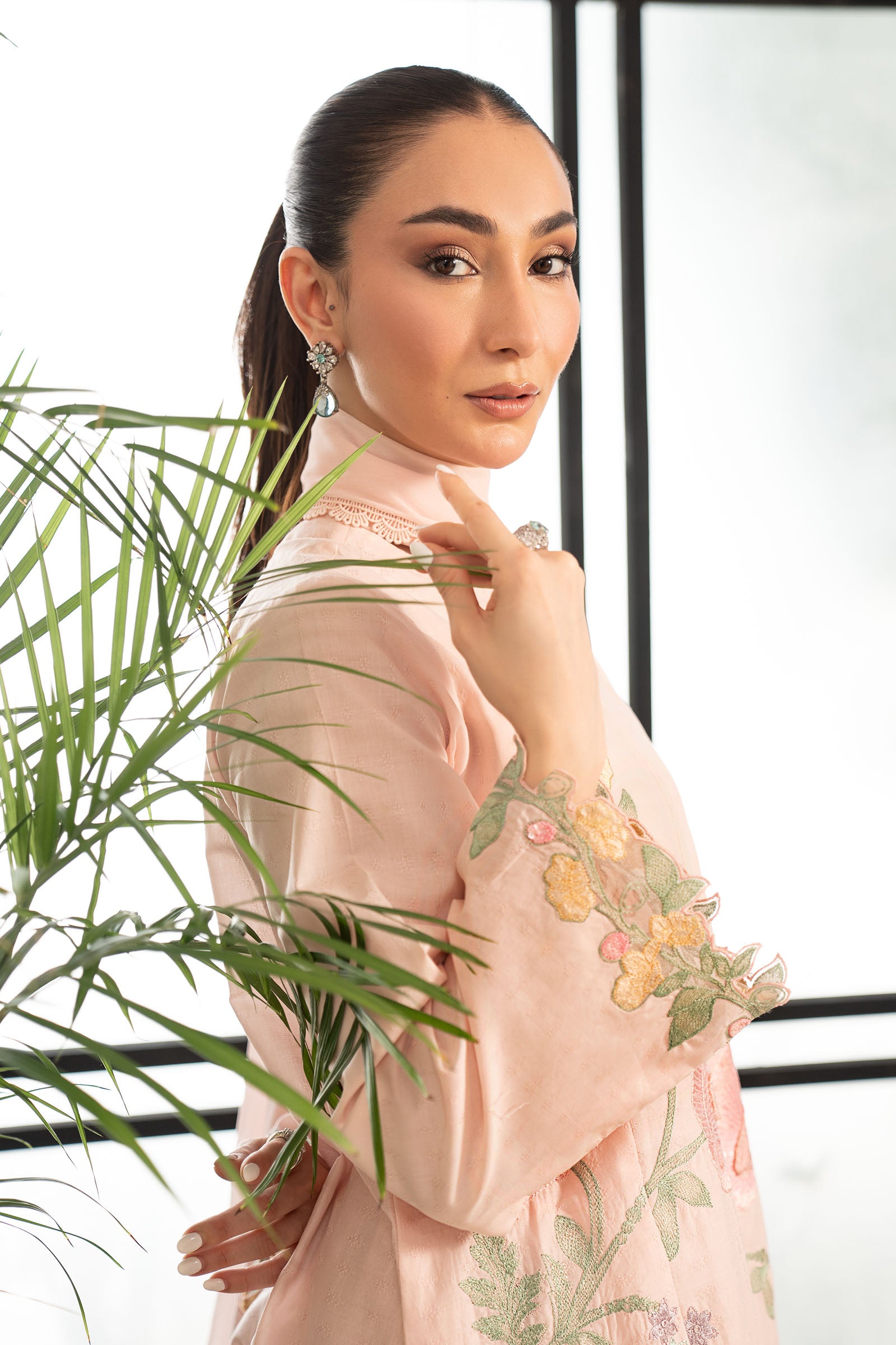 3 Piece Embroidered Dobby Lawn Suit