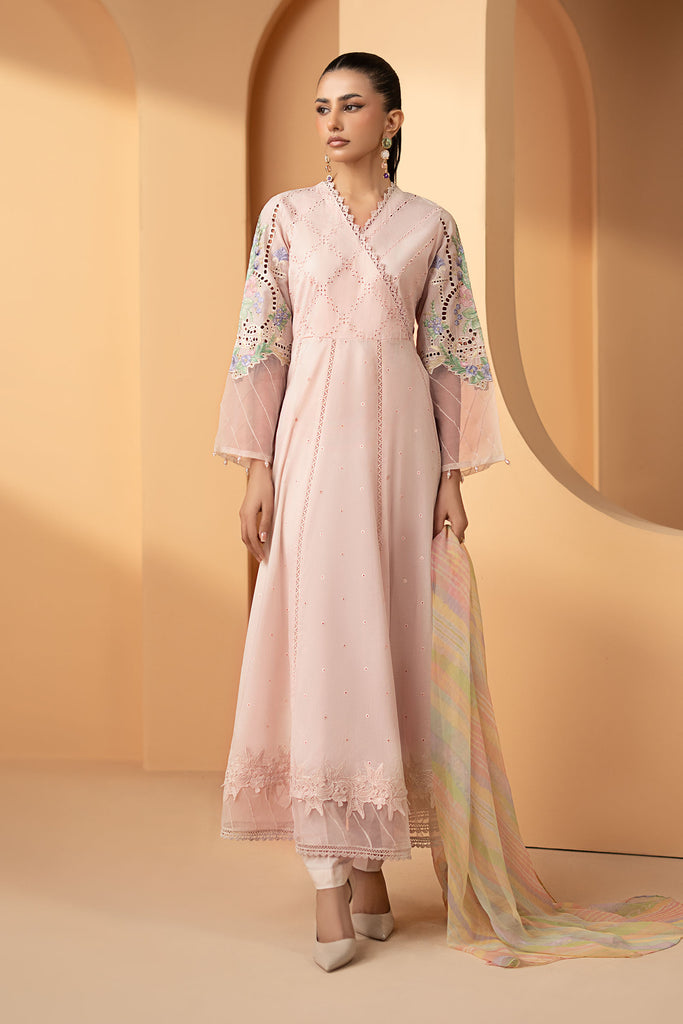 Maria B 3 Piece Embroidered Dobby Lawn Suit, view 1