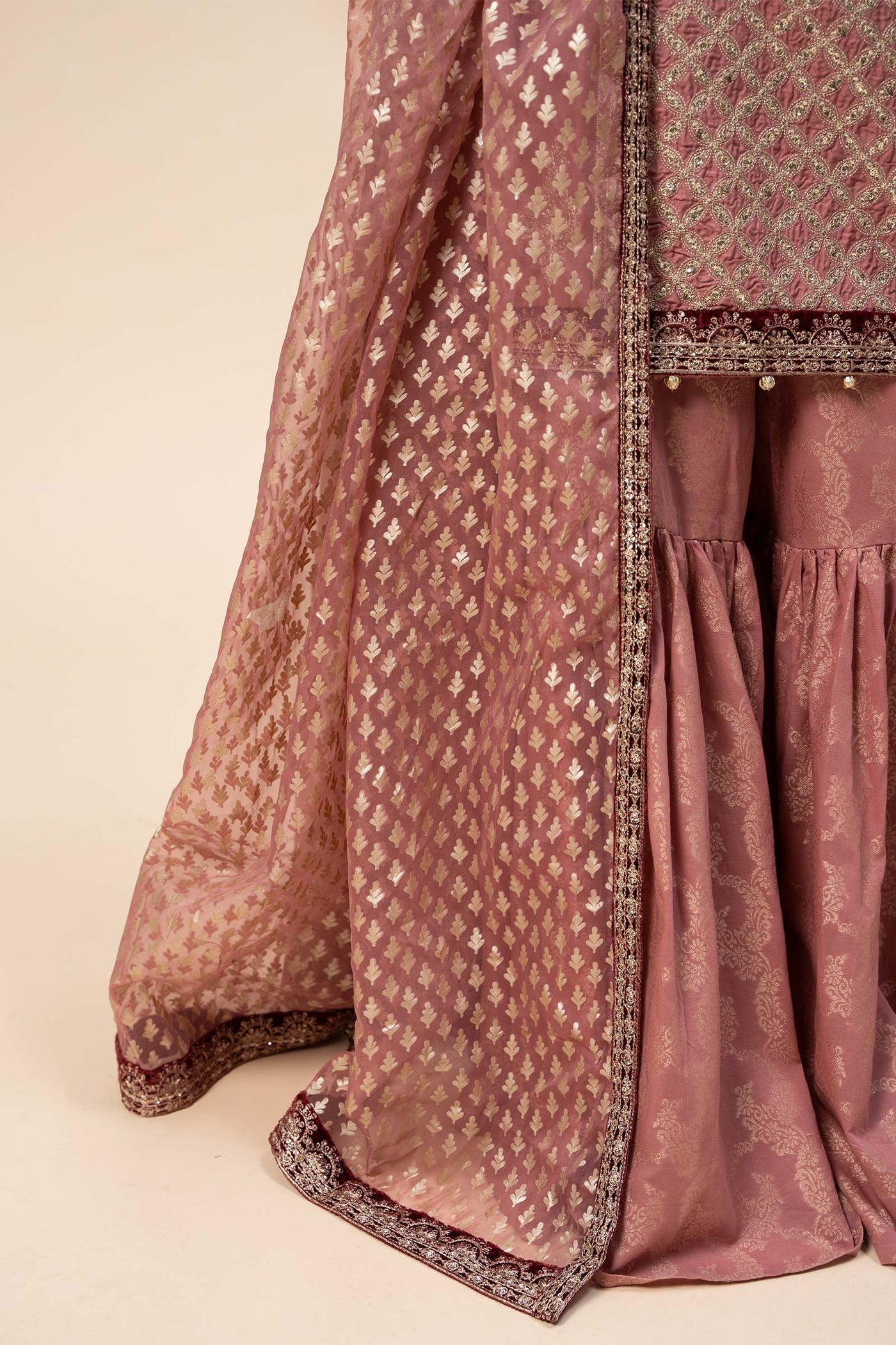 3 Piece Embroidered Linen Suit