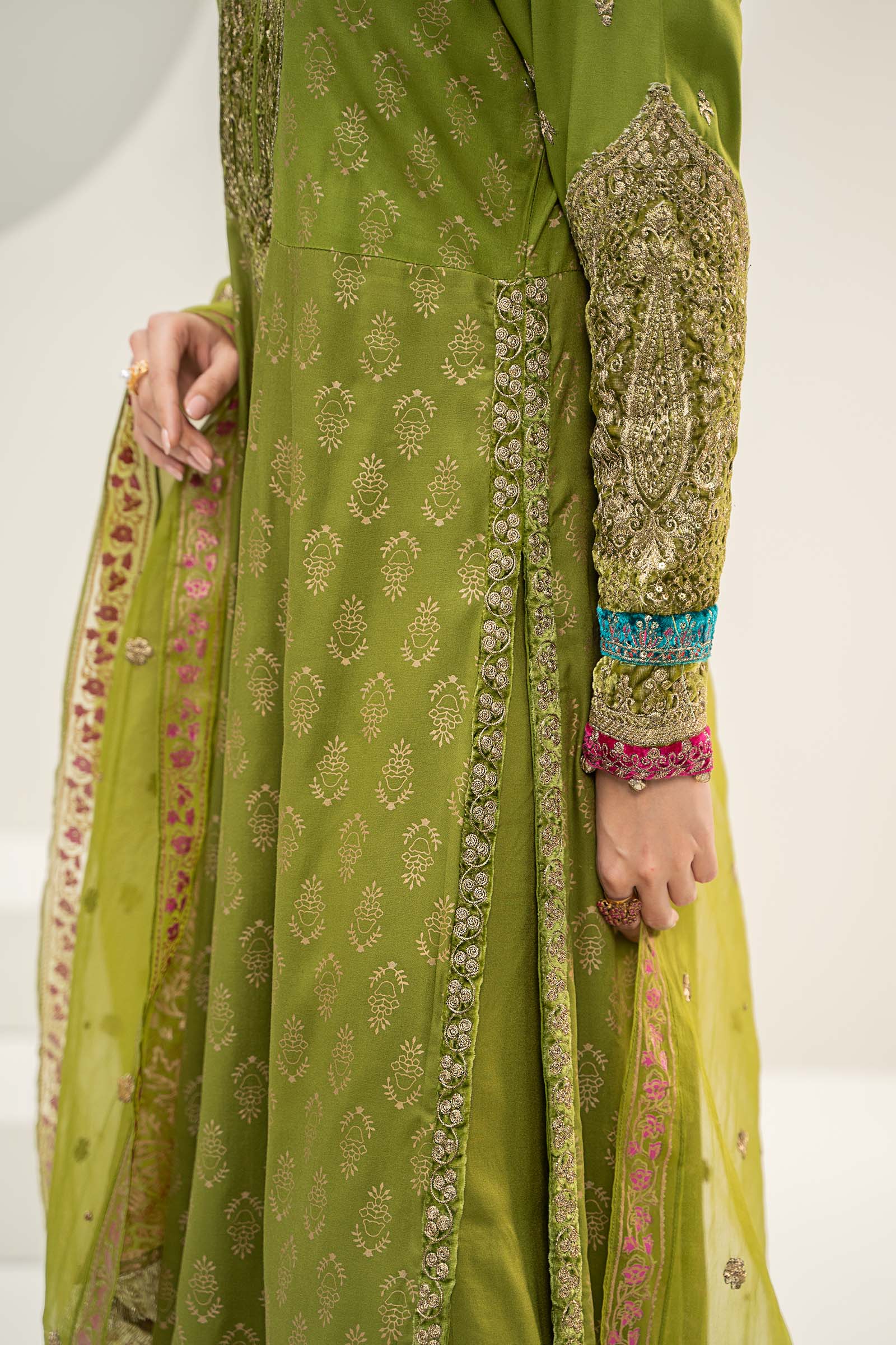3 Piece Embroidered Linen Suit